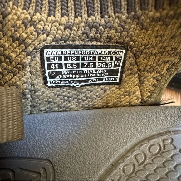 Keen Evofit One Outdoor Sandals Water Shoes Hiking Camo Brown Green 8.5 - Picture 8 of 8